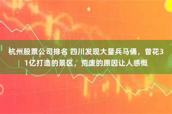 杭州股票公司排名 四川发现大量兵马俑，曾花31亿打造的景区，荒废的原因让人感慨