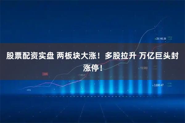 股票配资实盘 两板块大涨！多股拉升 万亿巨头封涨停！